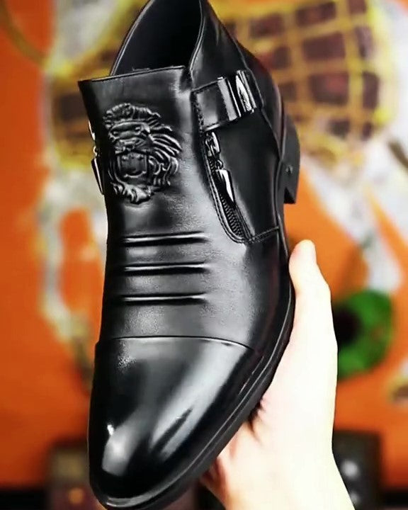 Italian Handmade Leather Zipper Men's Boots