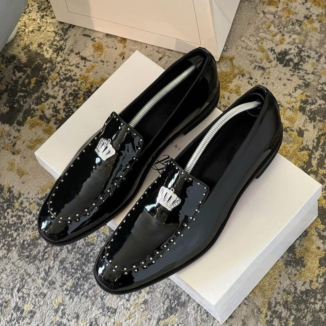 Calf Leather Moccasin Studs