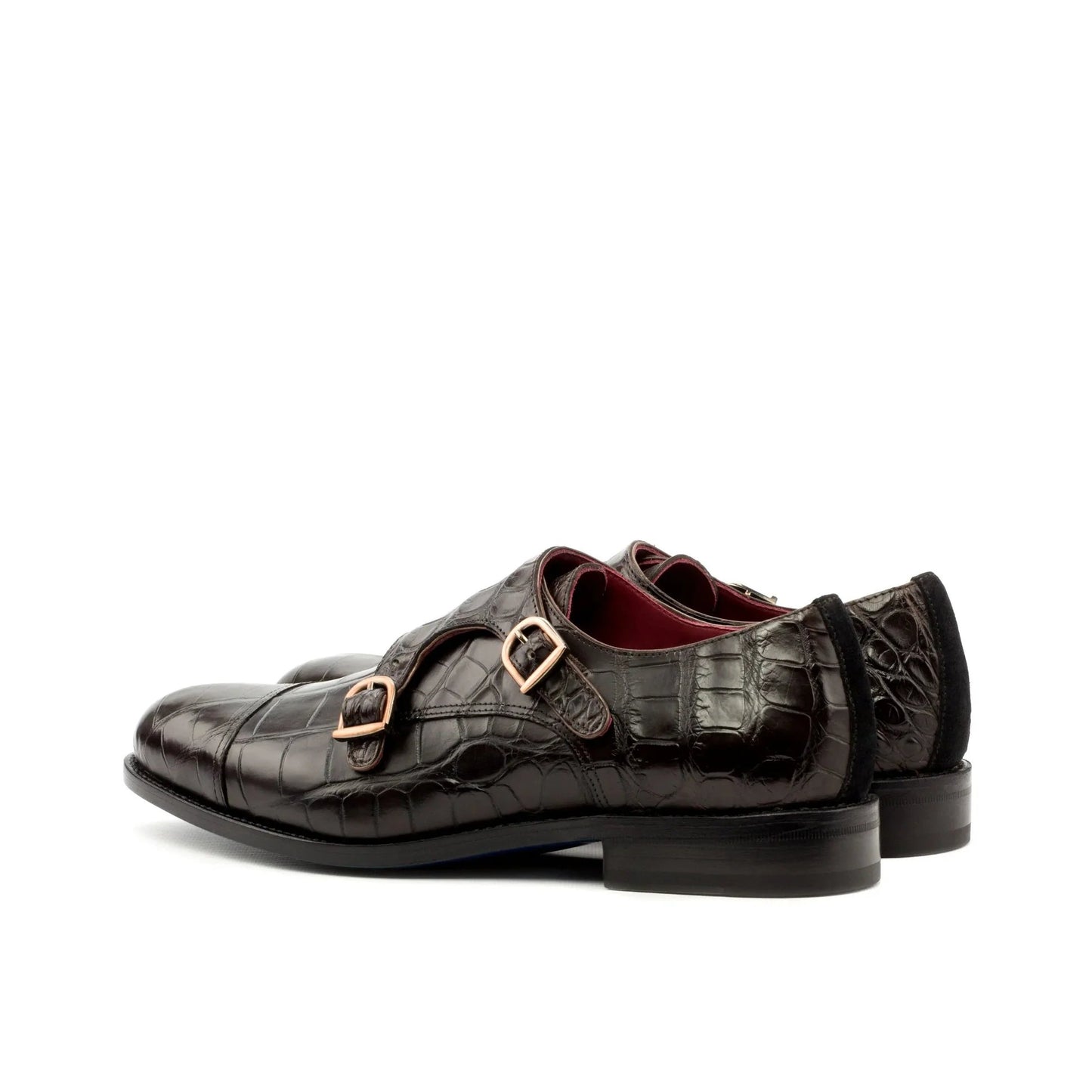 MEN'S LUX SUEDE & EXOTIC US ALLIGATOR DOUBLE MONK