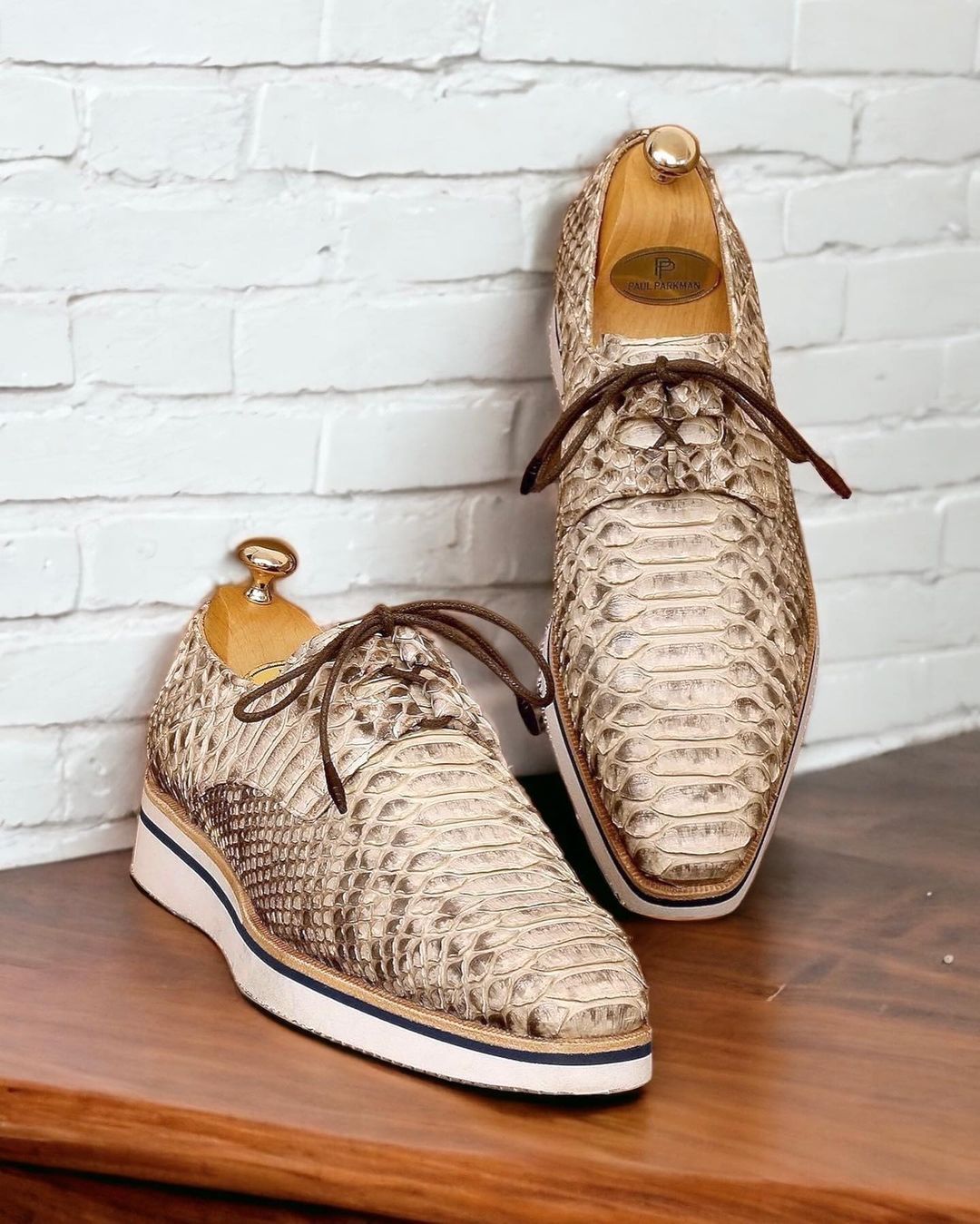 Original Cut Python Skin Top Men's Shoes