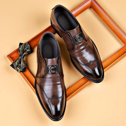 Men's Casual Business Pointed Leather Shoes